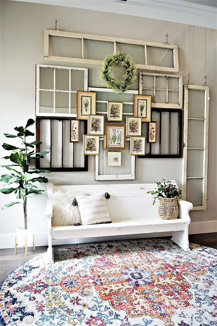 How to Design a Layered Window Wall Flea Market Finds Home and