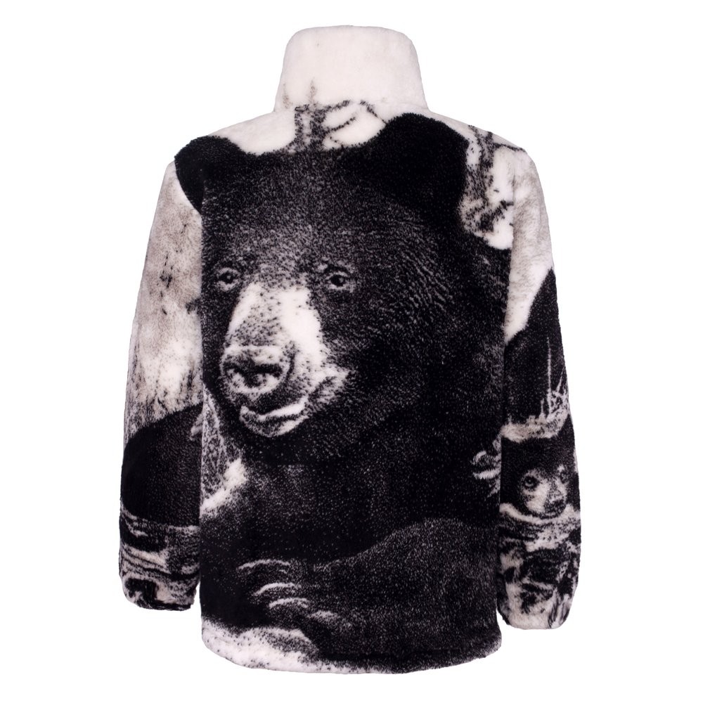 Black Mountain Black Bears Plush Fleece Jacket Adult (Sm 3x)