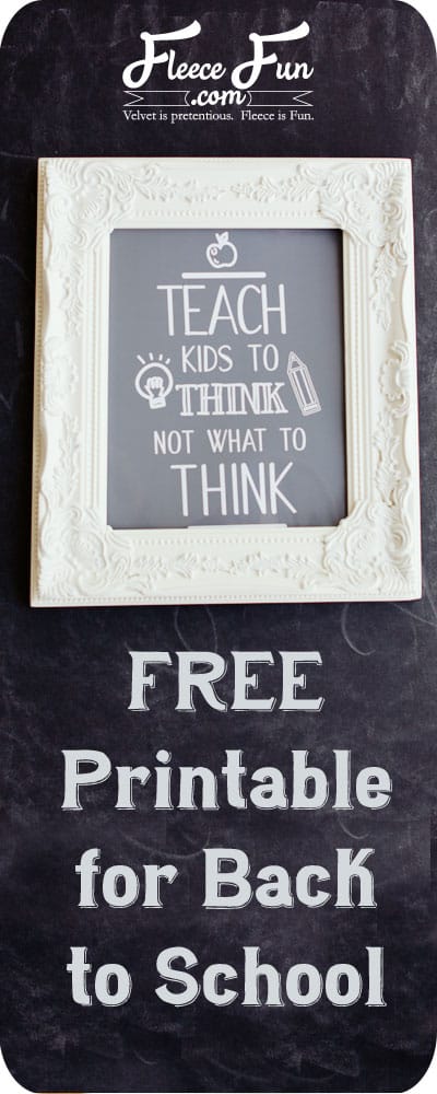 Back to school printable: Teach Kids... ♥ Fleece Fun