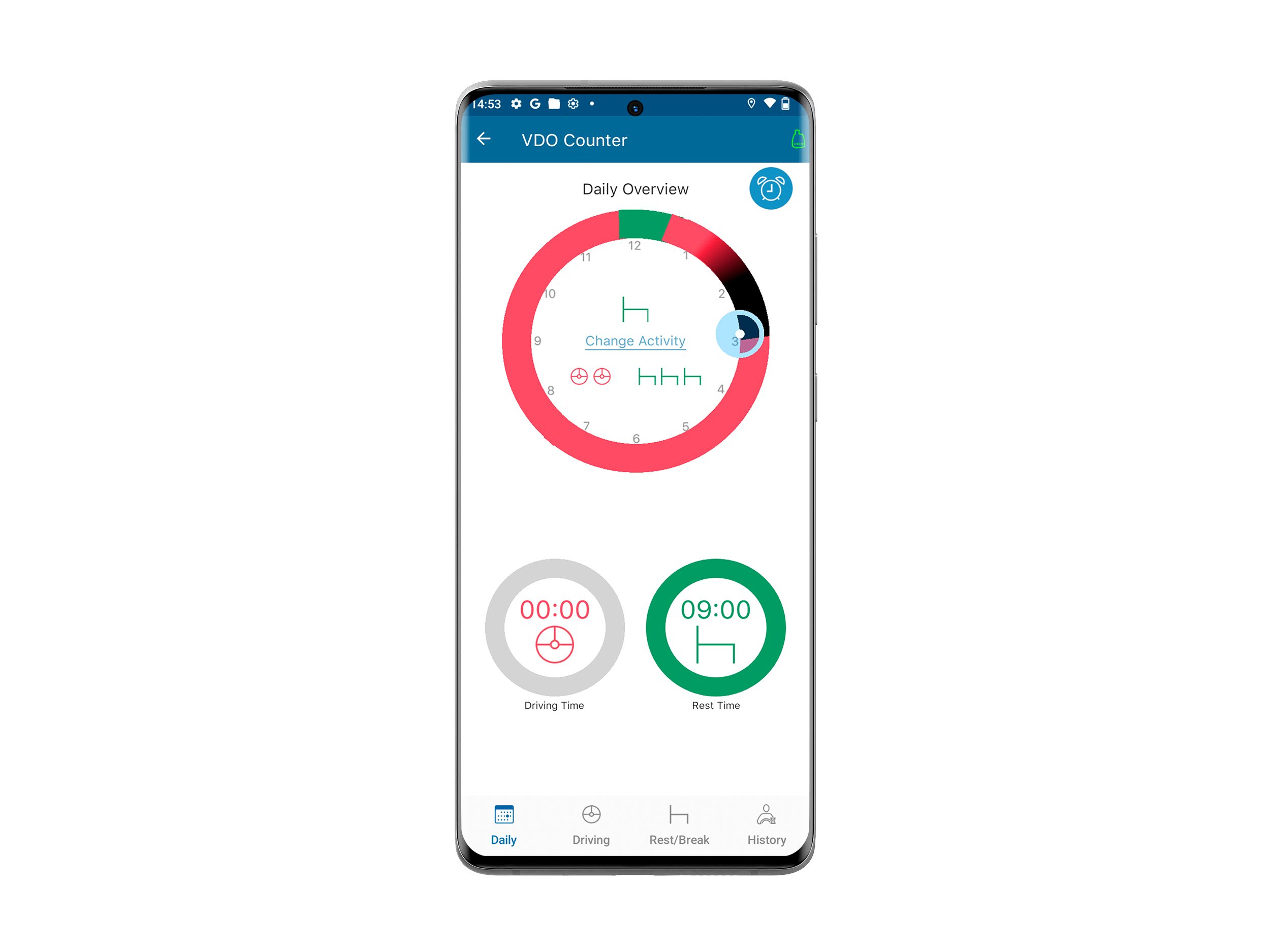Ideal for driving staff Tachograph Driver App