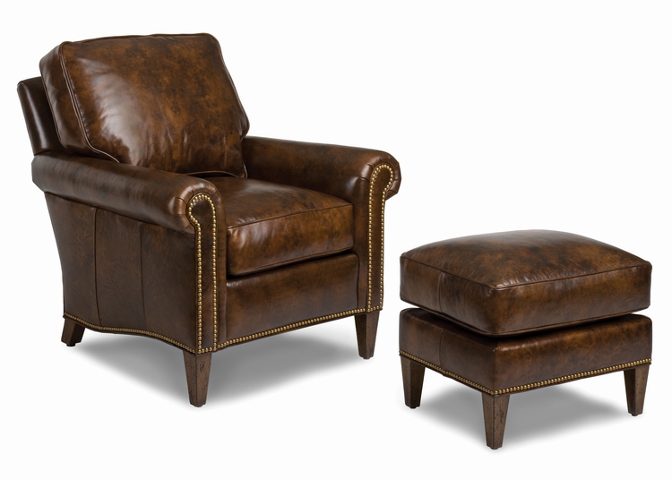 Hancock and Moore Reserve Chair and Ottoman Flegel's Home Furnishings