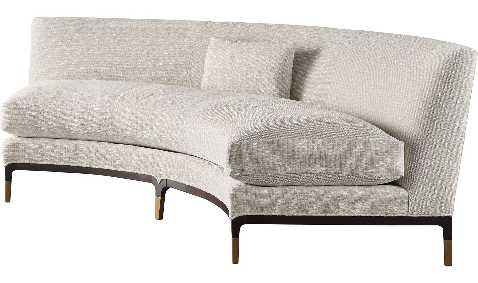 Baker Epidote Curved Armless Sofa Flegel's Home Furnishings