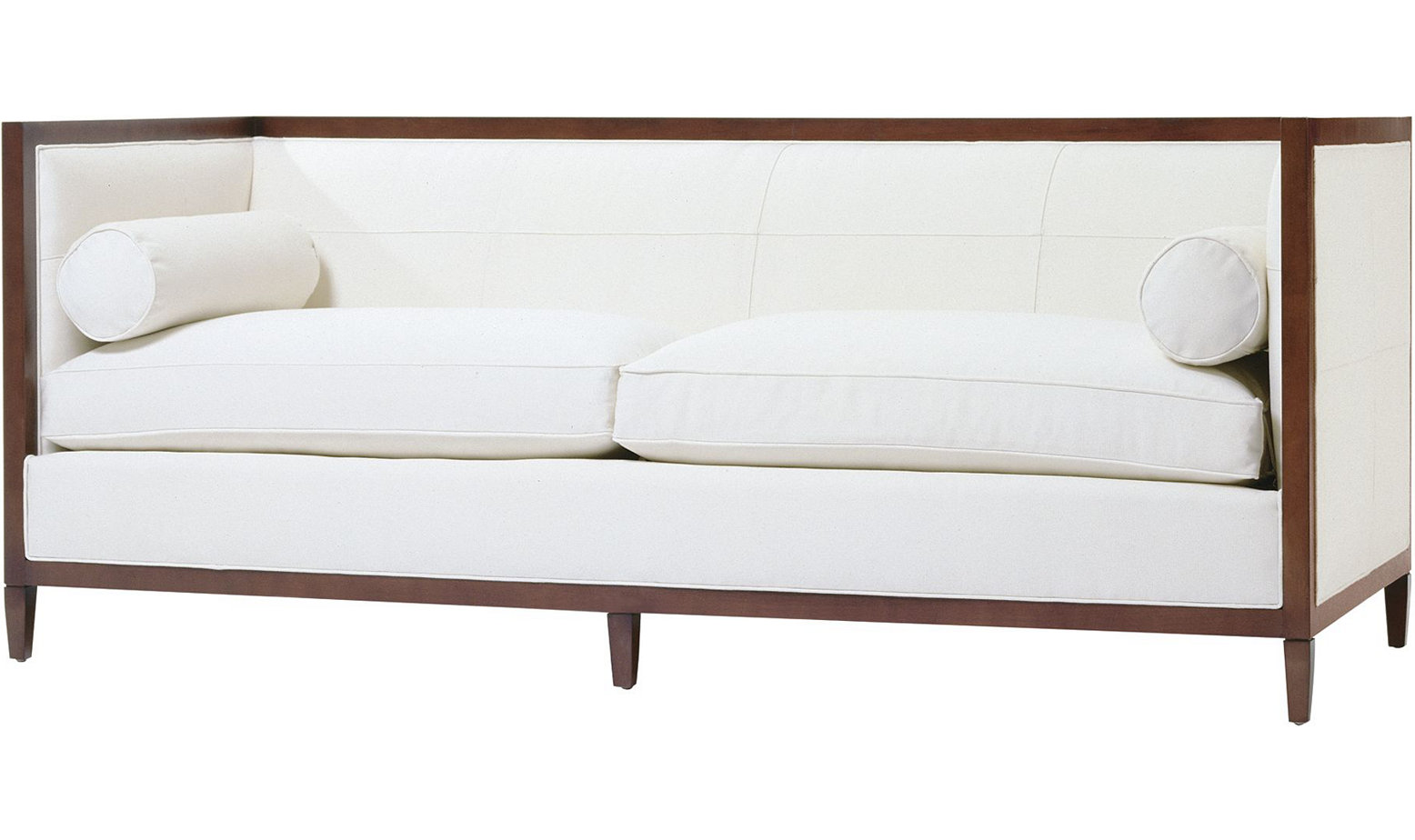 Baker Archetype Wood Banded Sofa Flegel's Home Furnishings