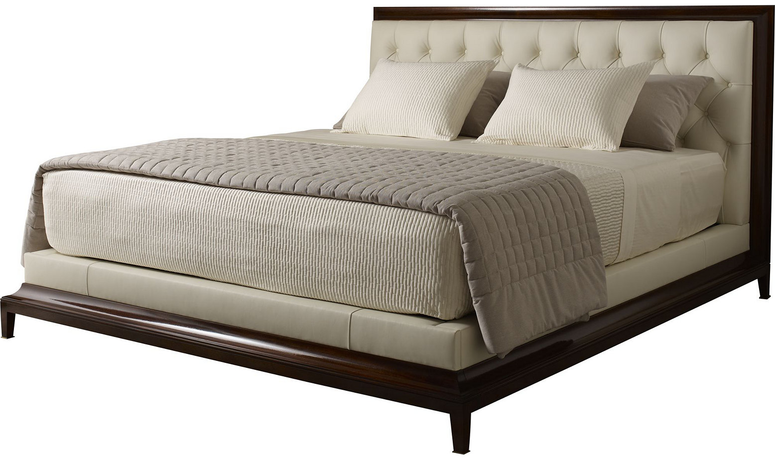 Baker Moderne Tufted Platform Bed Queen Flegel's Home Furnishings