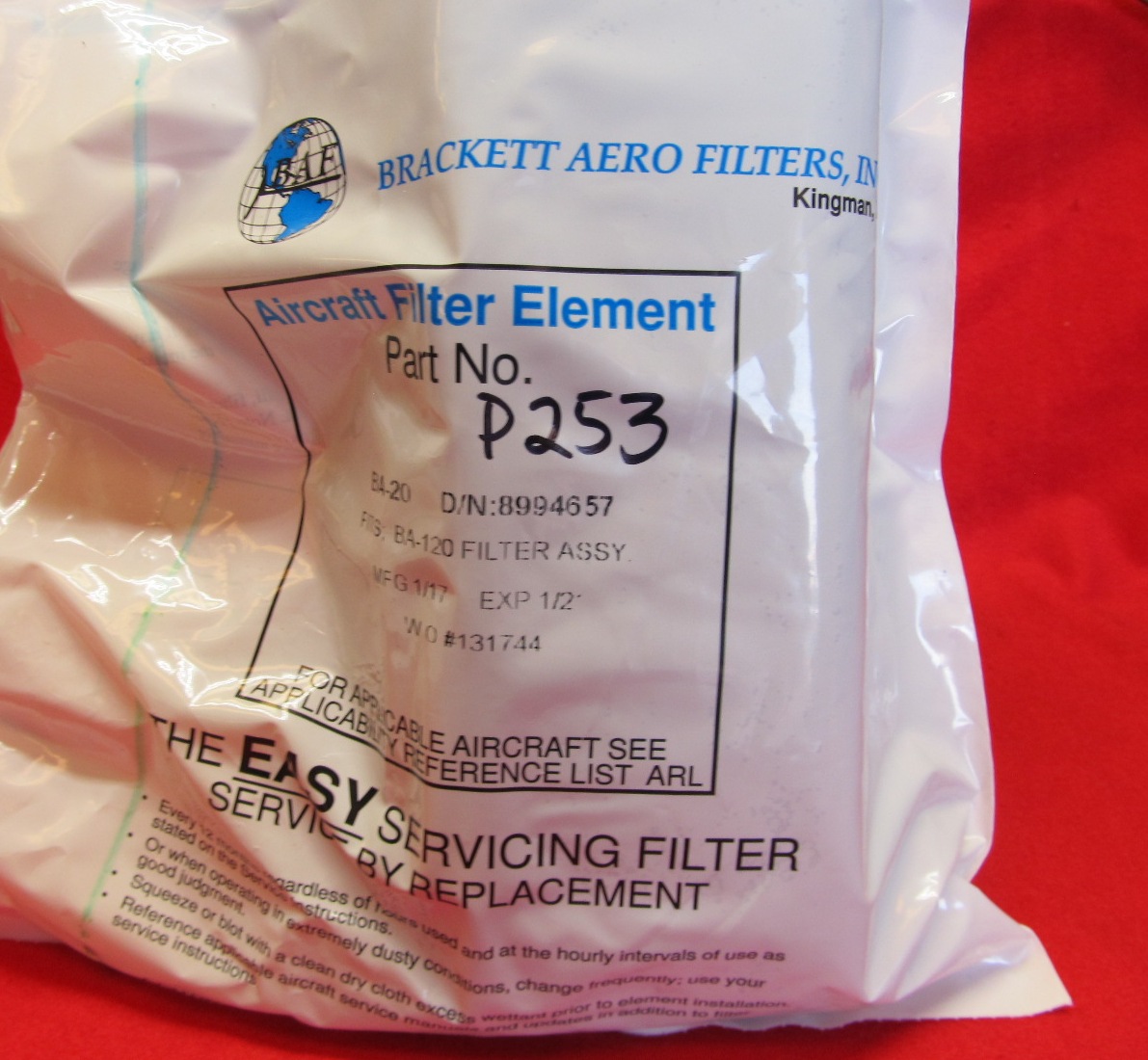 Air Filter AA5B & GA7, FletchAir Parts