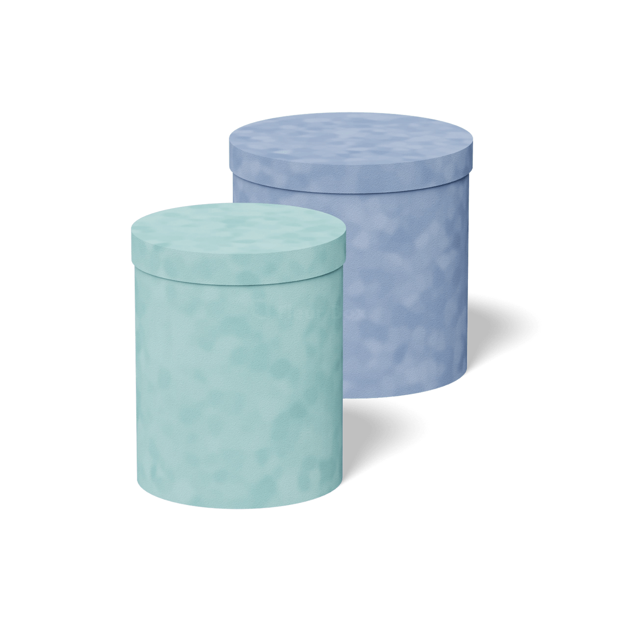 Elegant Handmade Velvet Round Flower Box by Fleur Box