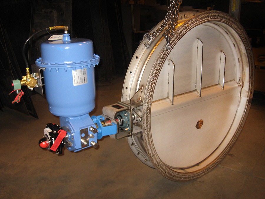 Dampers for RTO’s (Regenerative Thermal Oxidizer)