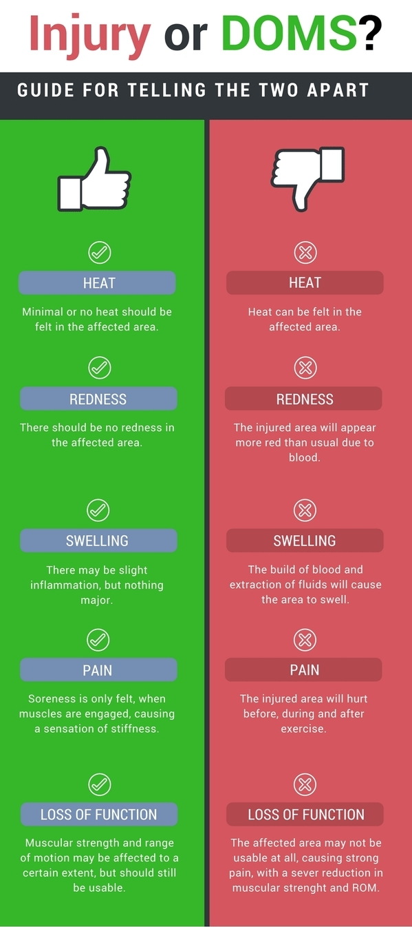 Have I injured myself or is it just ‘soreness’? Flexed