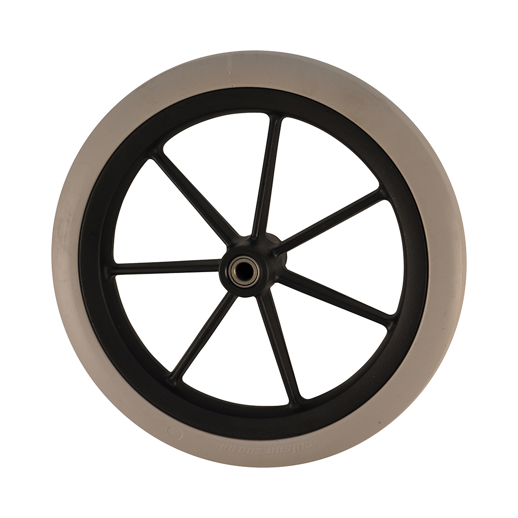 Colson 200mm Ultralight Narrow Profile Wheel & Tyre (Black) Flexel