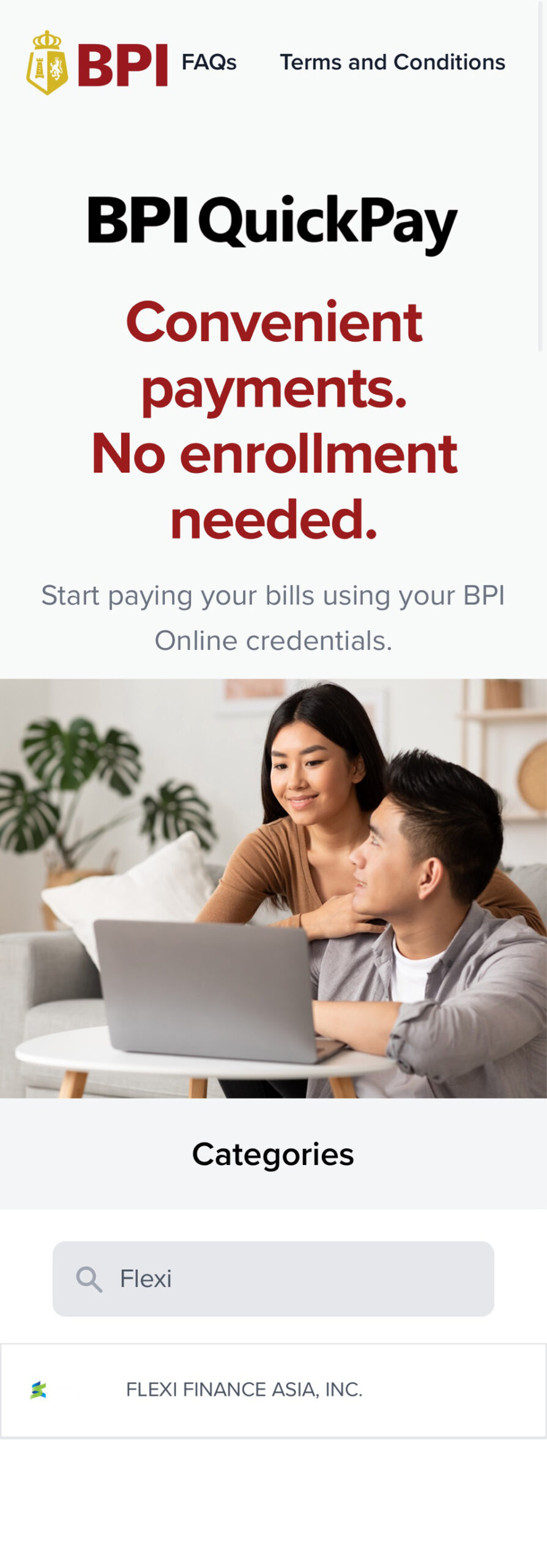 How To Pay Through BPI QuickPay Flexi Finance