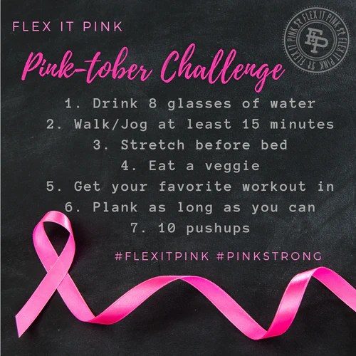 Monthly Challenges Flex it Pink