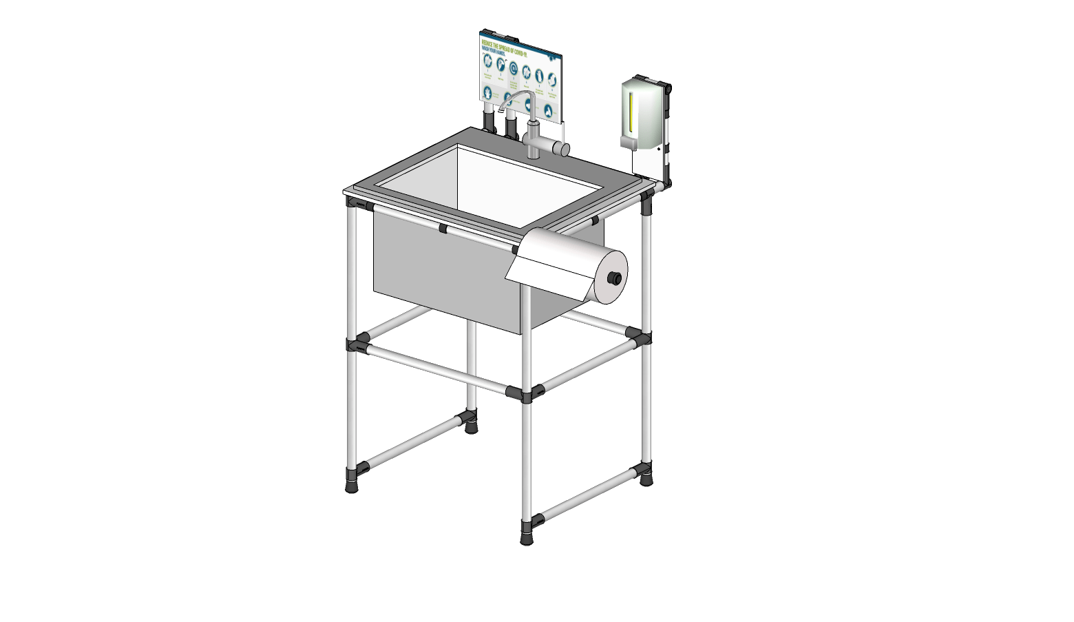 Estación de lavado de manos Flexpipe