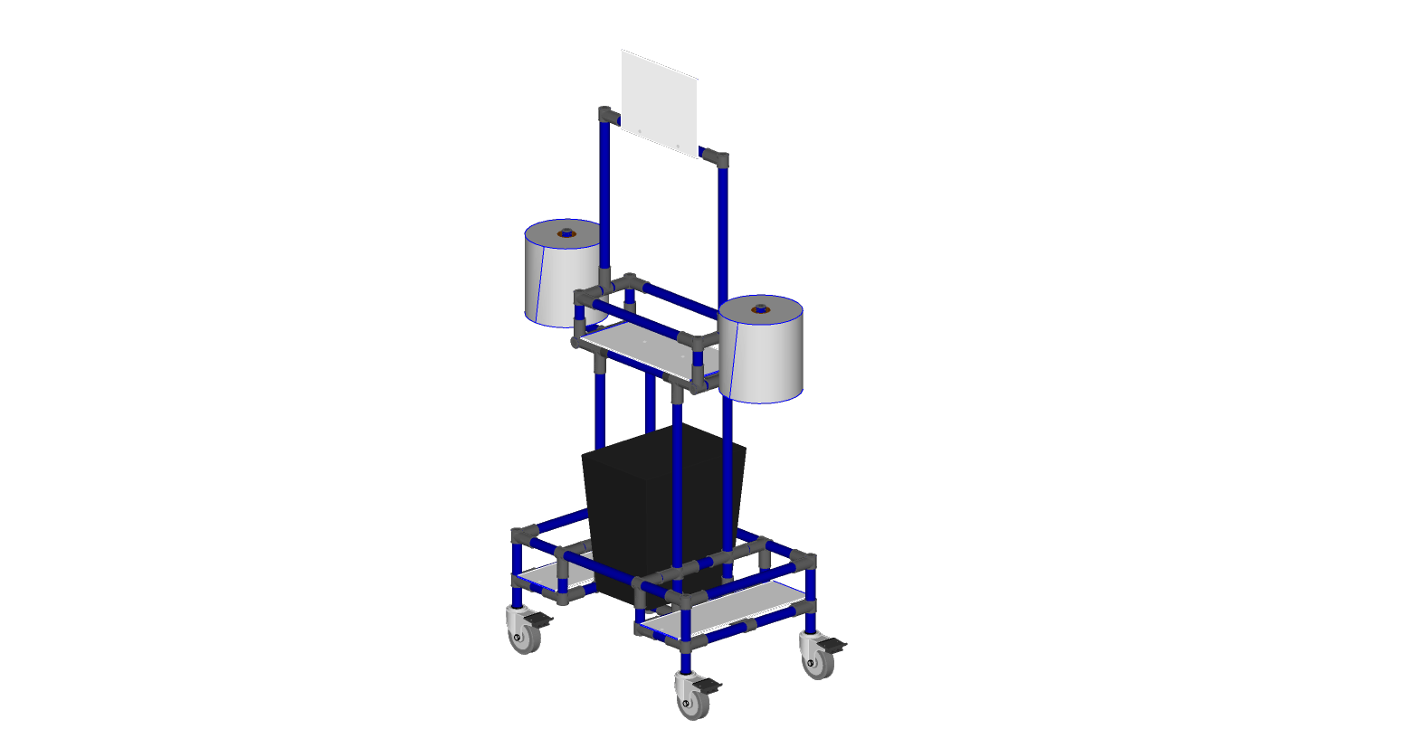 Cleaning cart Flexpipe 3D File and step by step instructions