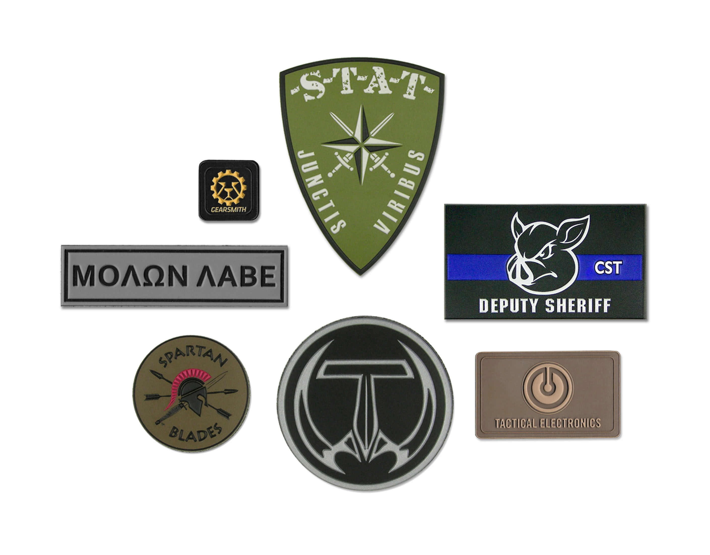 Custom Design PVC Assorted VELCRO® Patches