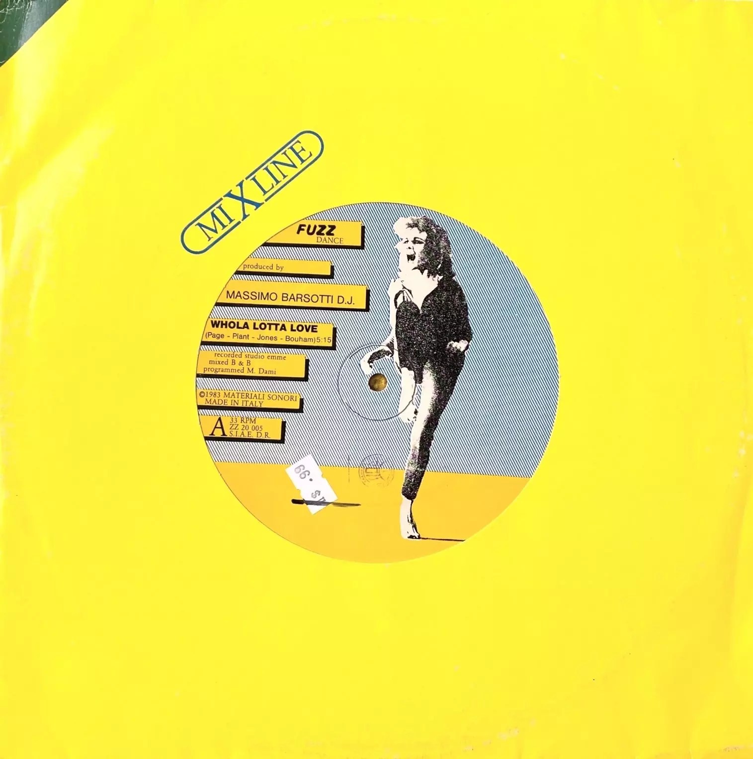 Massimo Barsotti D.J. Whole Lotta Love (Fuzz Dance) 12" Flexx records