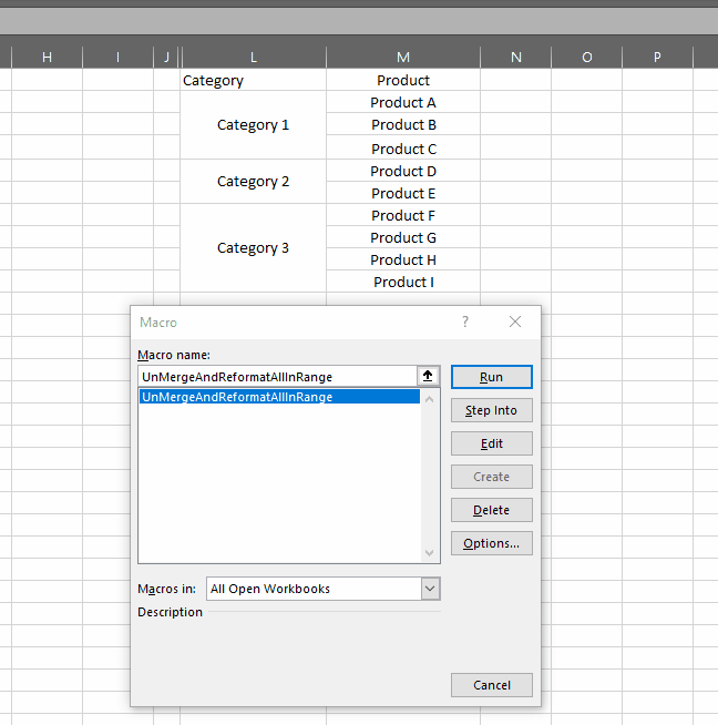 Excel UnMerge Cells And Fill Each Cell With Original Value Using VBA FLEX YOUR DATA