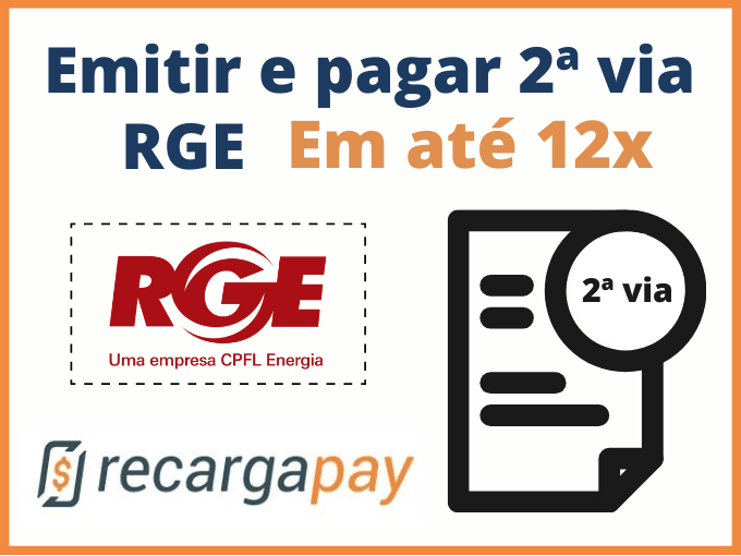 Onde eu posso emitir a 2 via RGE Luz e parcelar o boleto no Cartão de
