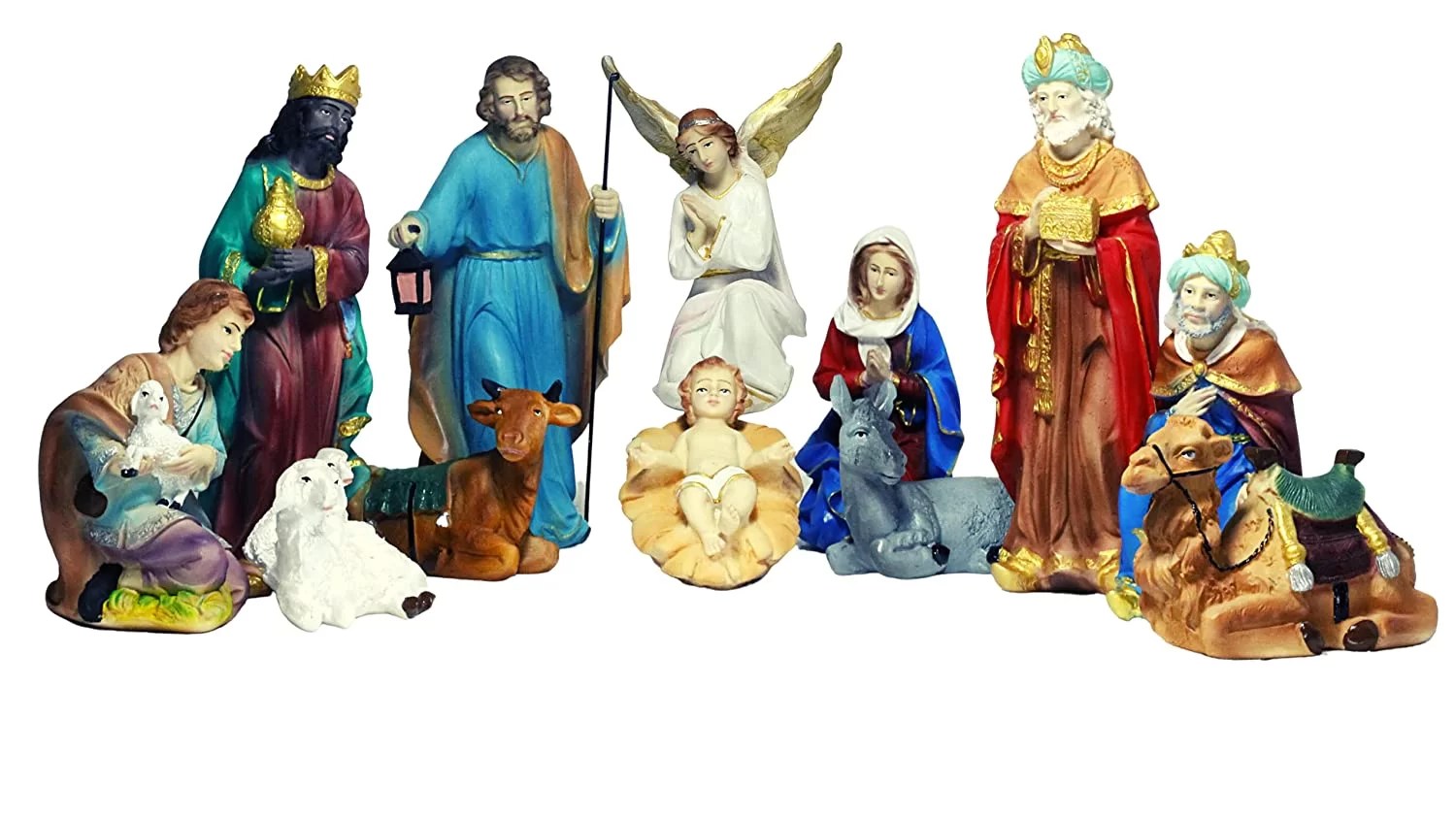 Christian Statues/Christmas Nativity Crib Set (Standard, 8 inch, 12 fig