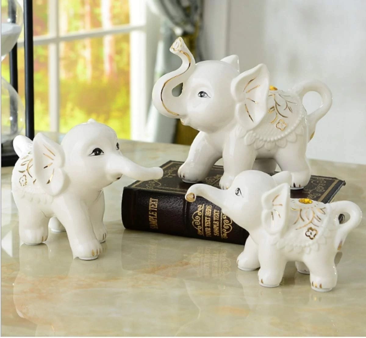 Porcelain Elephant Ornament Flickkerbox