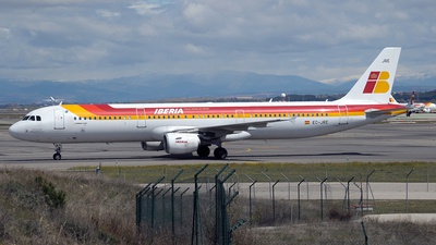 13. Feb 2022 Iberia IB3417 (IBE34AZ) from Paris to Madrid