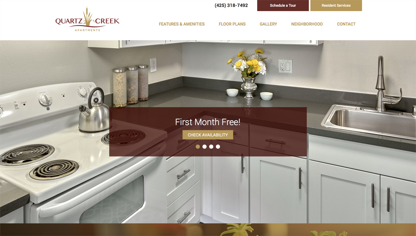 Quartz Creek Apartments Site Redesign Flight Path Creative