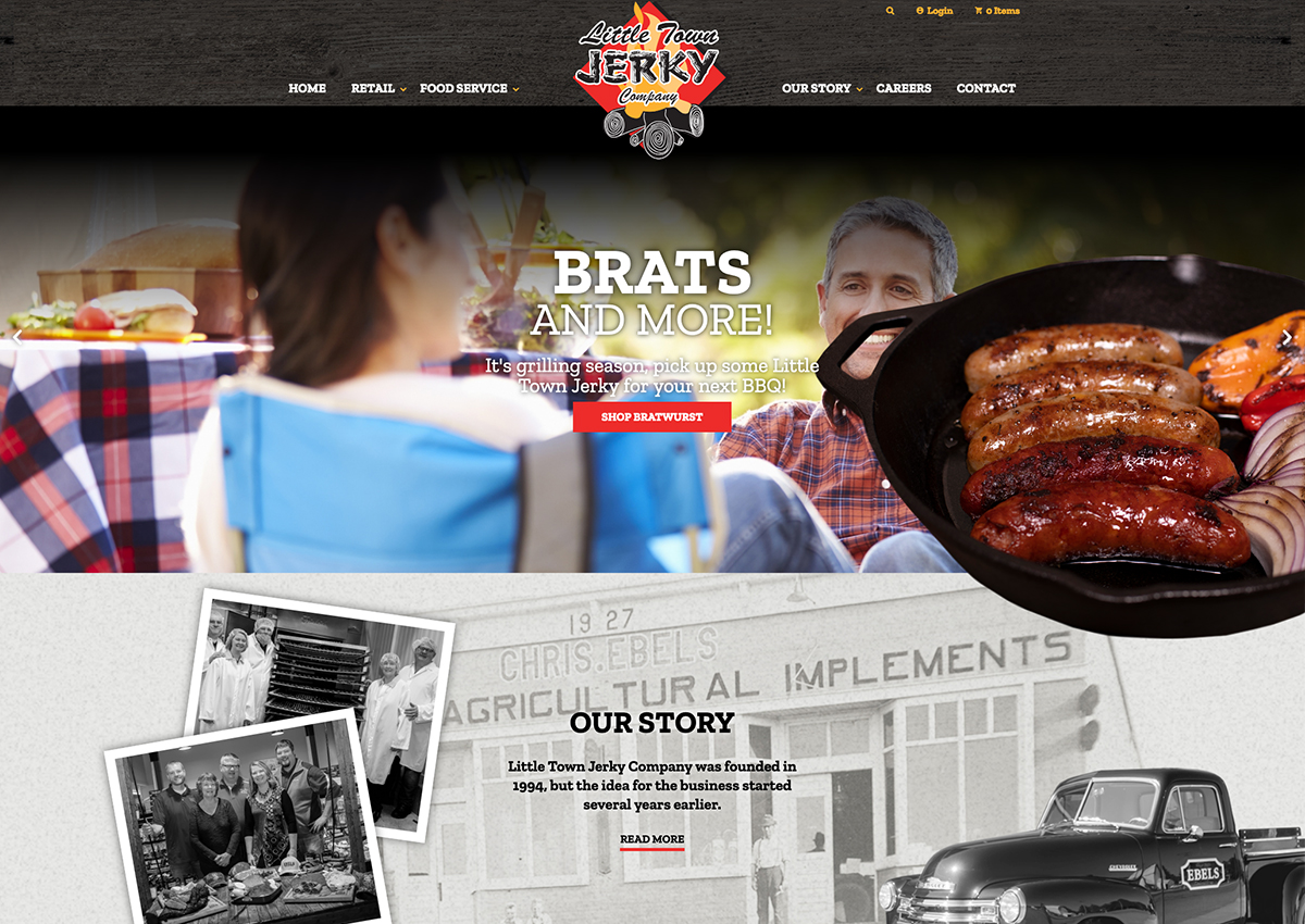 Little Town Jerky Company Redesign