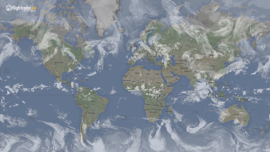 Weather Satellite Cloud Cover Welcoming Weather To Flightradar24 | Flightradar24 Blog