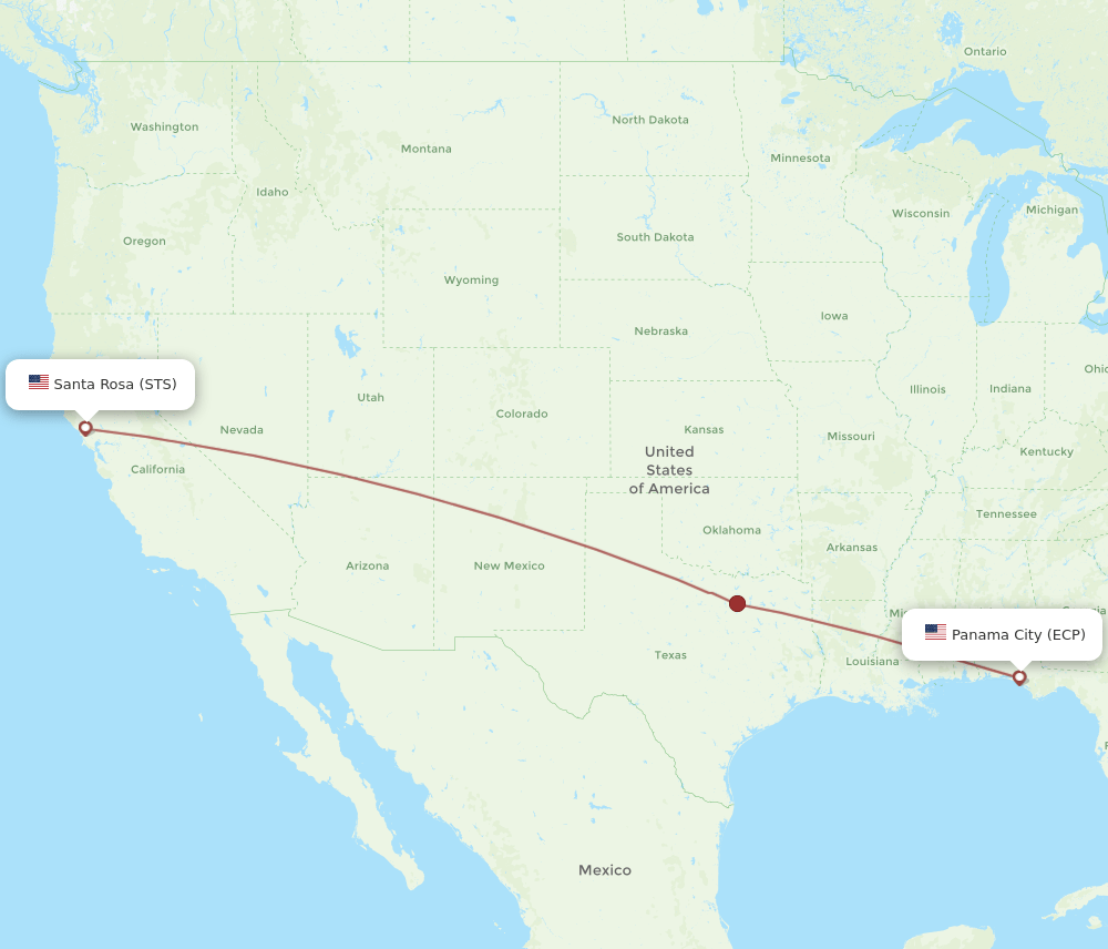 Flights from Panama City to Santa Rosa, ECP to STS Flight Routes