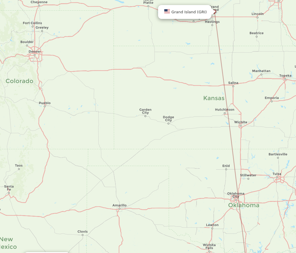 Flights from Grand Island to Roswell, GRI to ROW Flight Routes