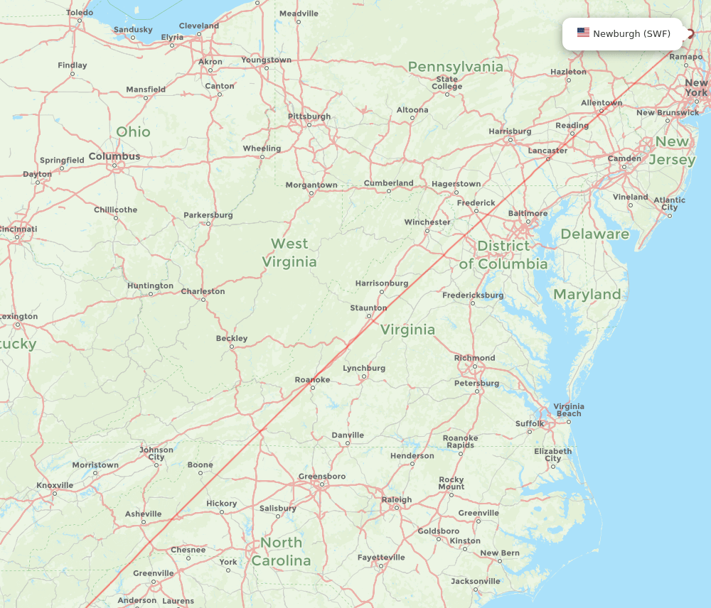 Flights from Newburgh to Atlanta, SWF to ATL Flight Routes
