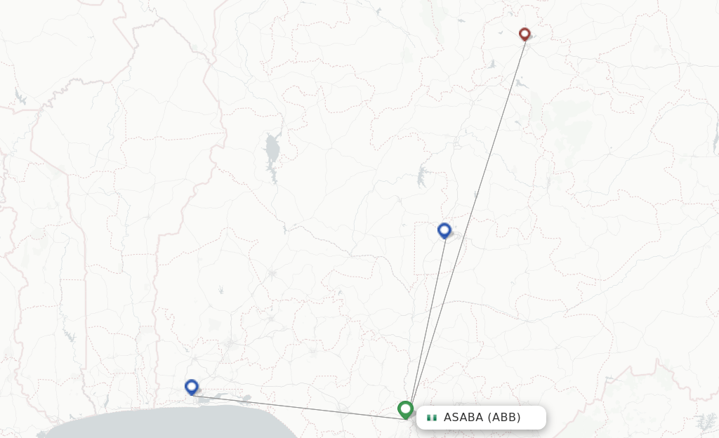 Air Peace flights from Asaba, ABB