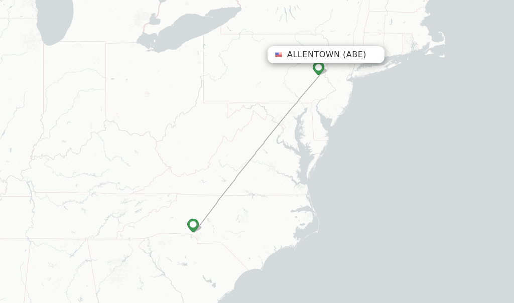 American Airlines flights from Allentown, ABE