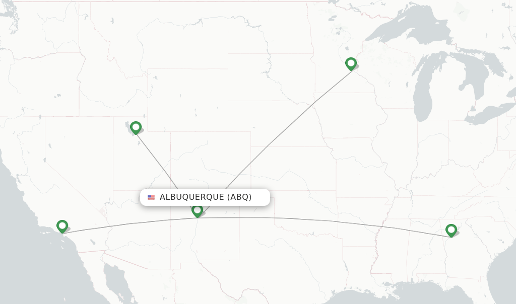 Delta flights from Albuquerque, ABQ