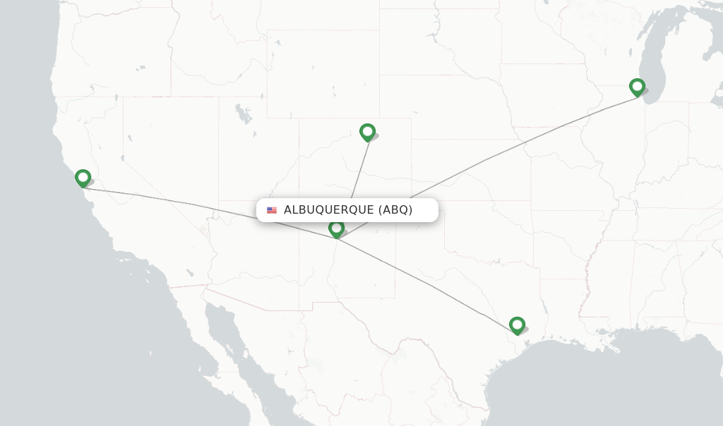 United flights from Albuquerque, ABQ