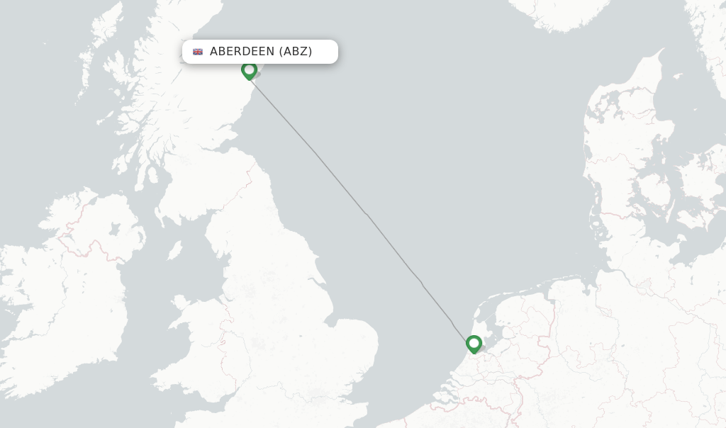 KLM flights from Aberdeen, ABZ