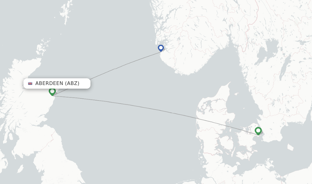 SAS flights from Aberdeen, ABZ