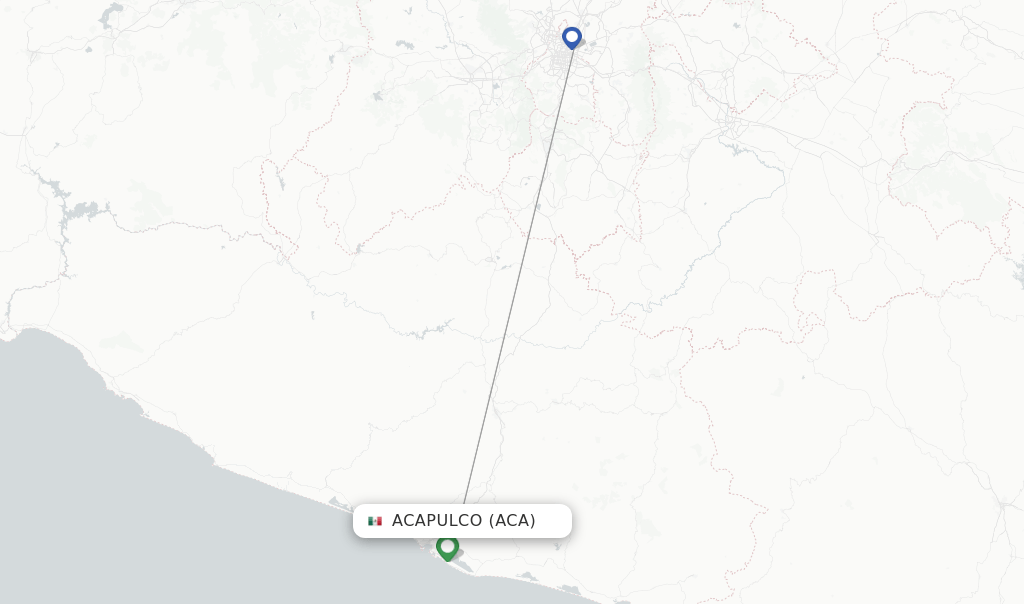 Aeromexico flights from Acapulco, ACA