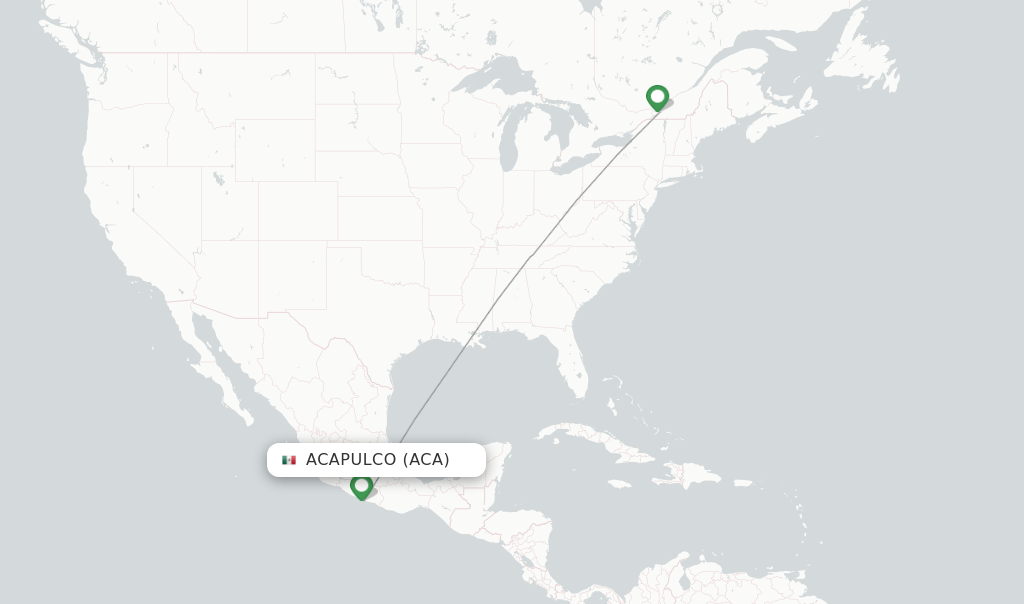 Air Transat flights from Acapulco, ACA