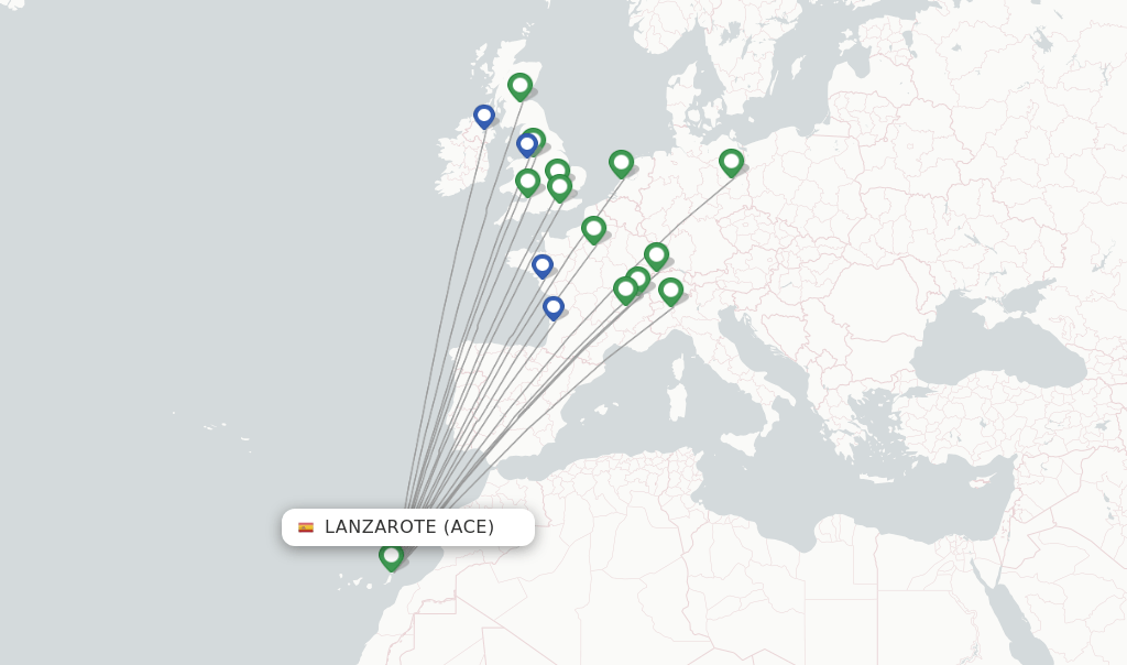 easyJet flights from Lanzarote, ACE