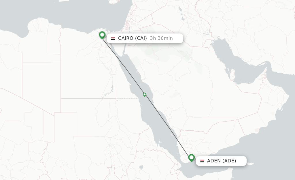 Direct (nonstop) flights from Aden to Cairo schedules