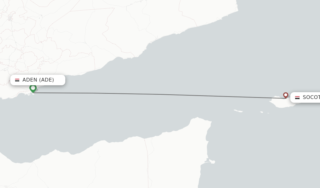 Direct (nonstop) flights from Aden to Socotra schedules