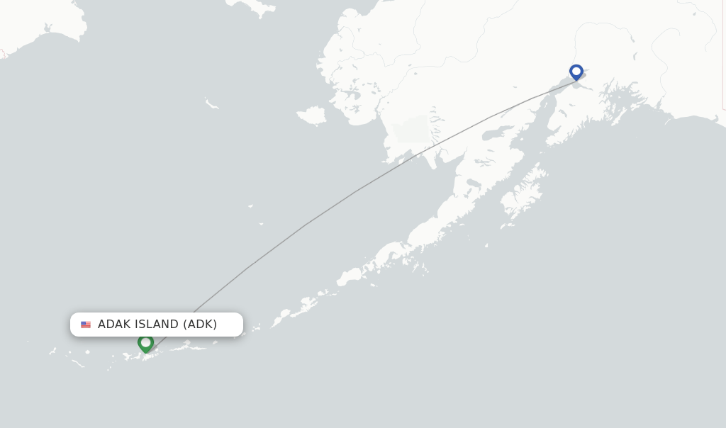 Alaska Airlines flights from Adak Island, ADK