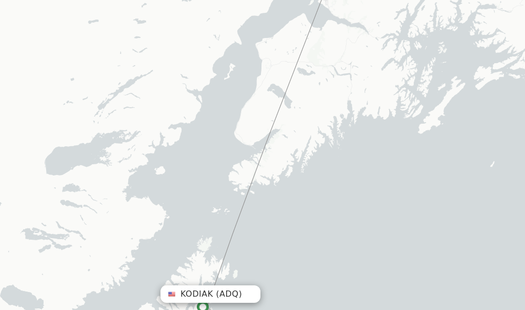 Alaska Airlines flights from Kodiak, ADQ