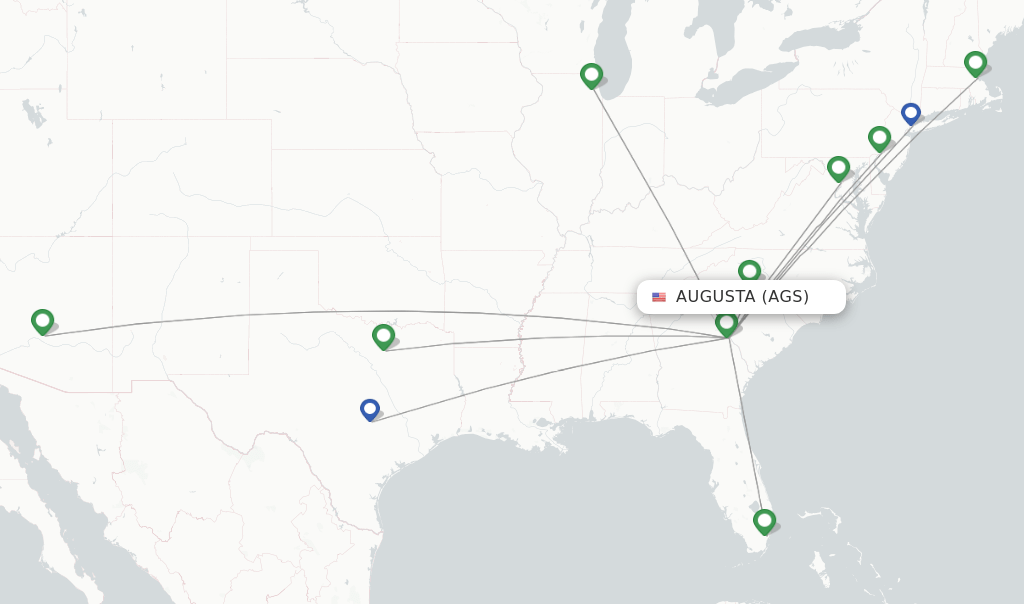 American Airlines flights from Augusta, AGS