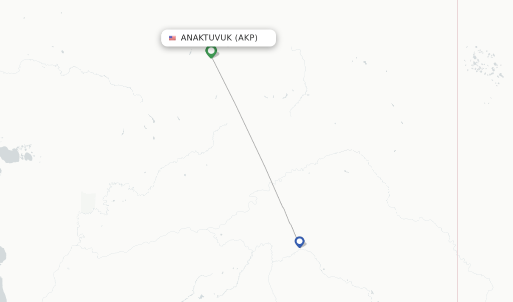 Direct (nonstop) flights from Anaktuvuk Pass Airport (AKP
