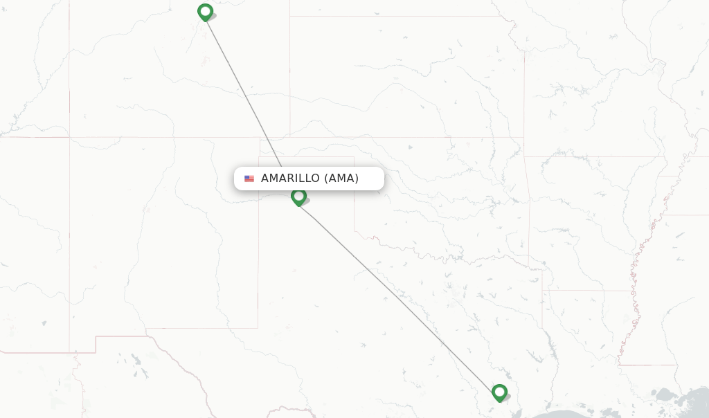 United flights from Amarillo, AMA