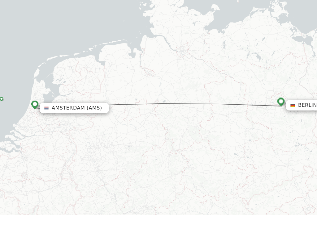 Direct (nonstop) flights from Amsterdam to Berlin schedules