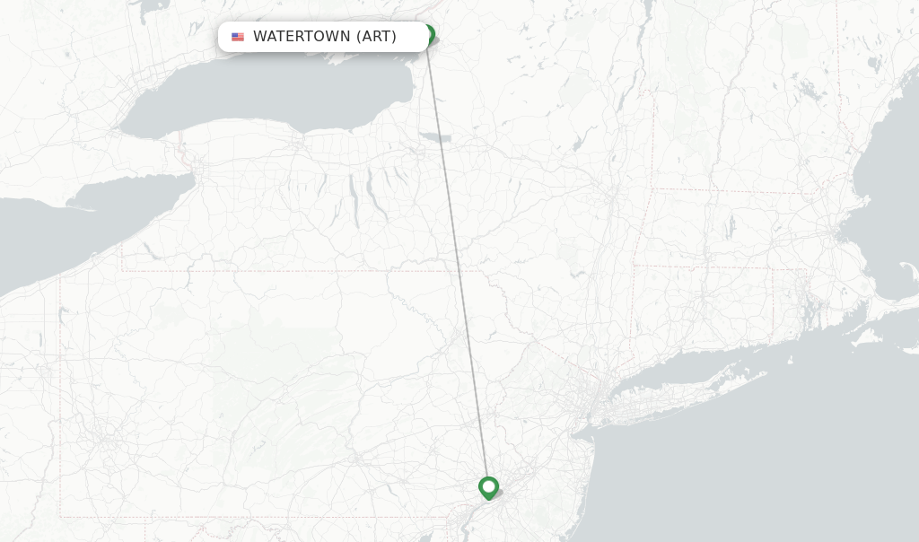 American Airlines flights from Watertown, ART