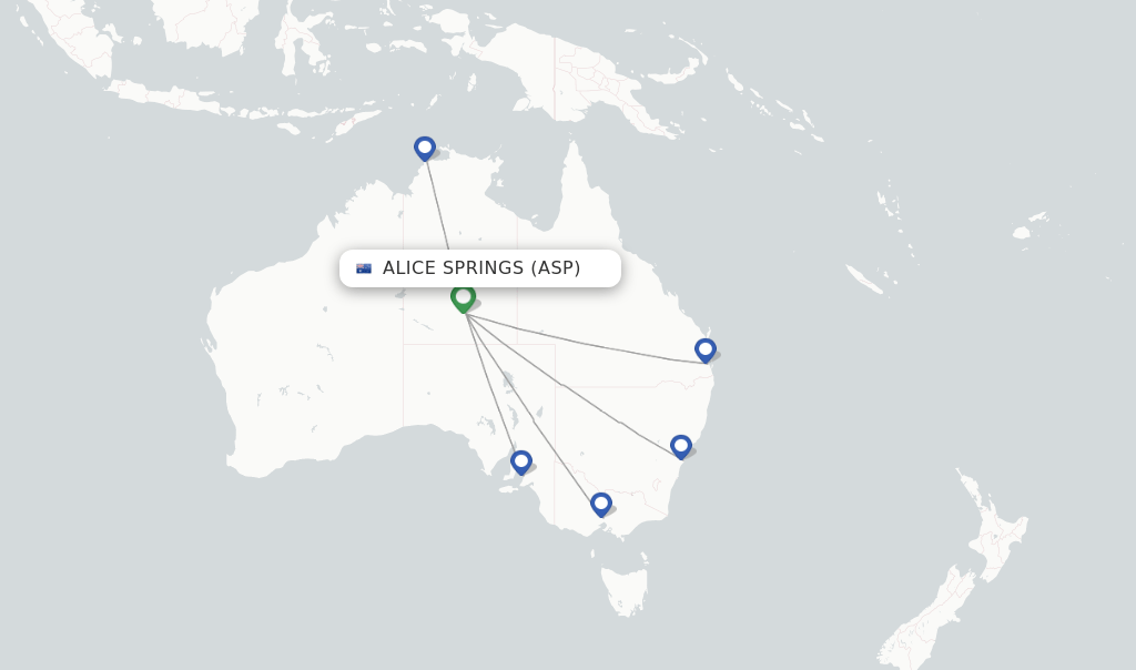 Qantas flights from Alice Springs, ASP