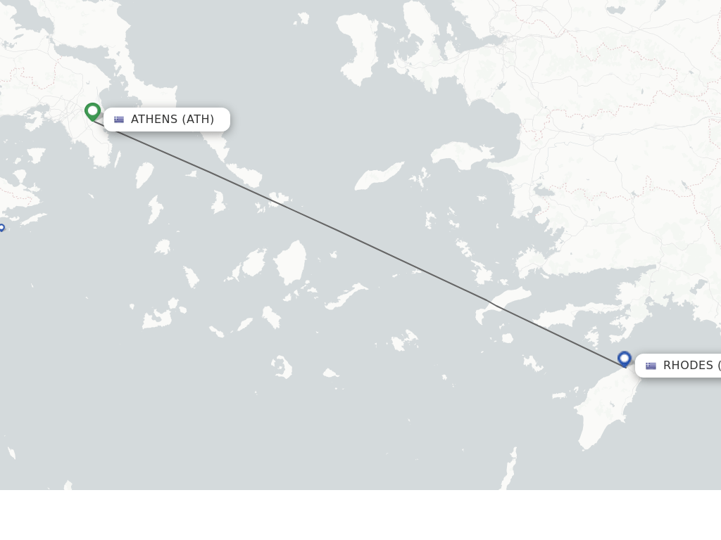 Direct (nonstop) flights from Athens to Rhodes schedules